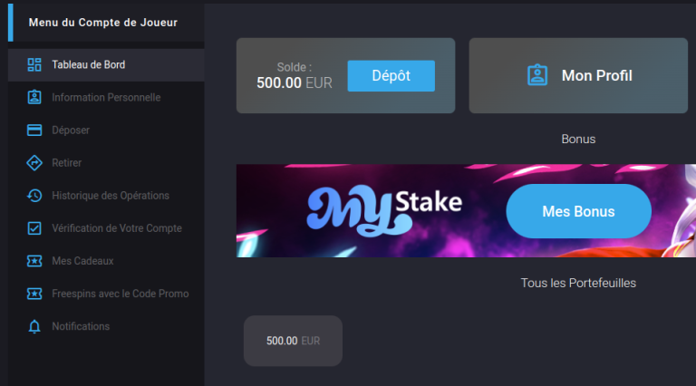 MyStake Dashboard